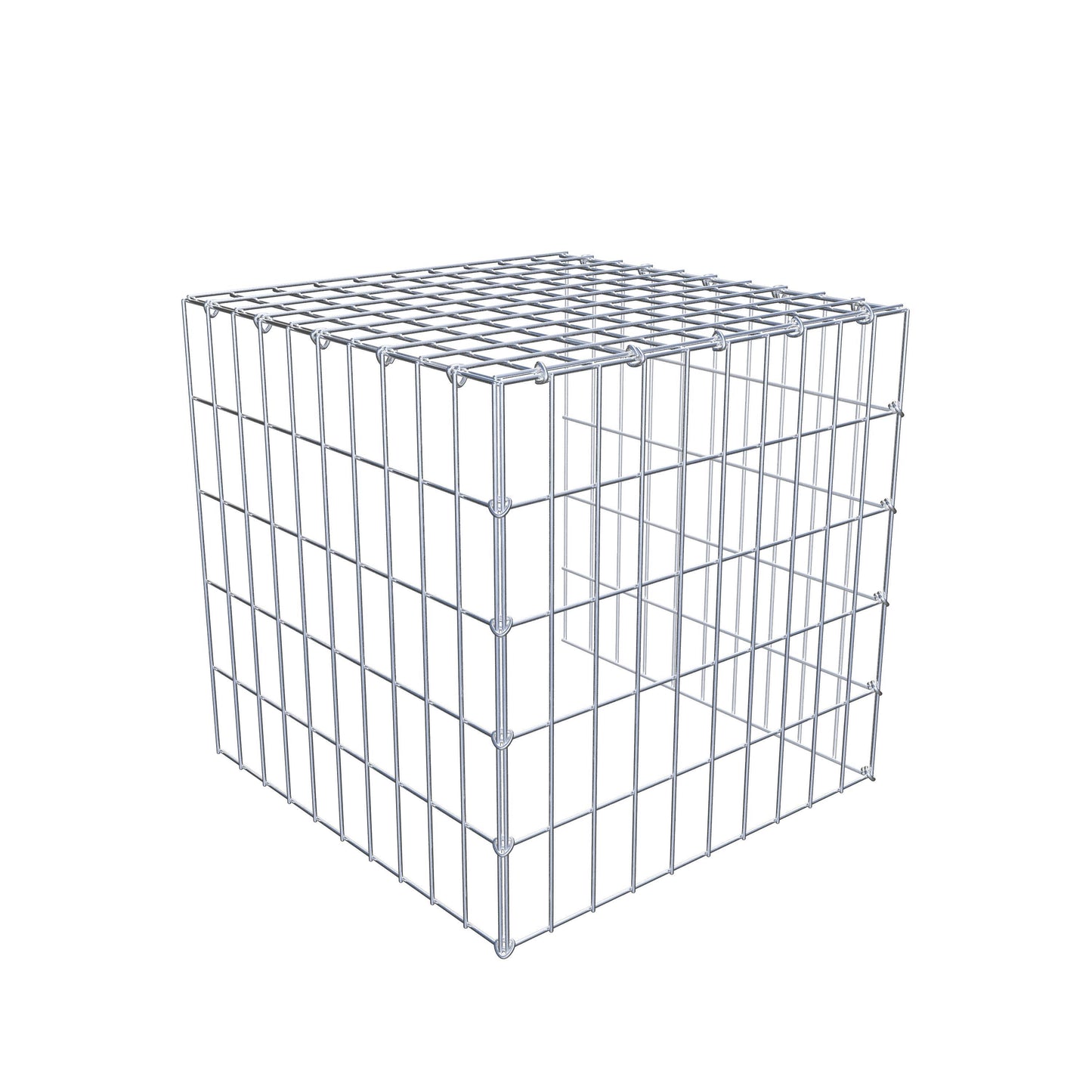 Gavión adicional tipo 4 50 cm x 50 cm x 50 cm (L x A x P), malla 5 cm x 10 cm, anillo en C
