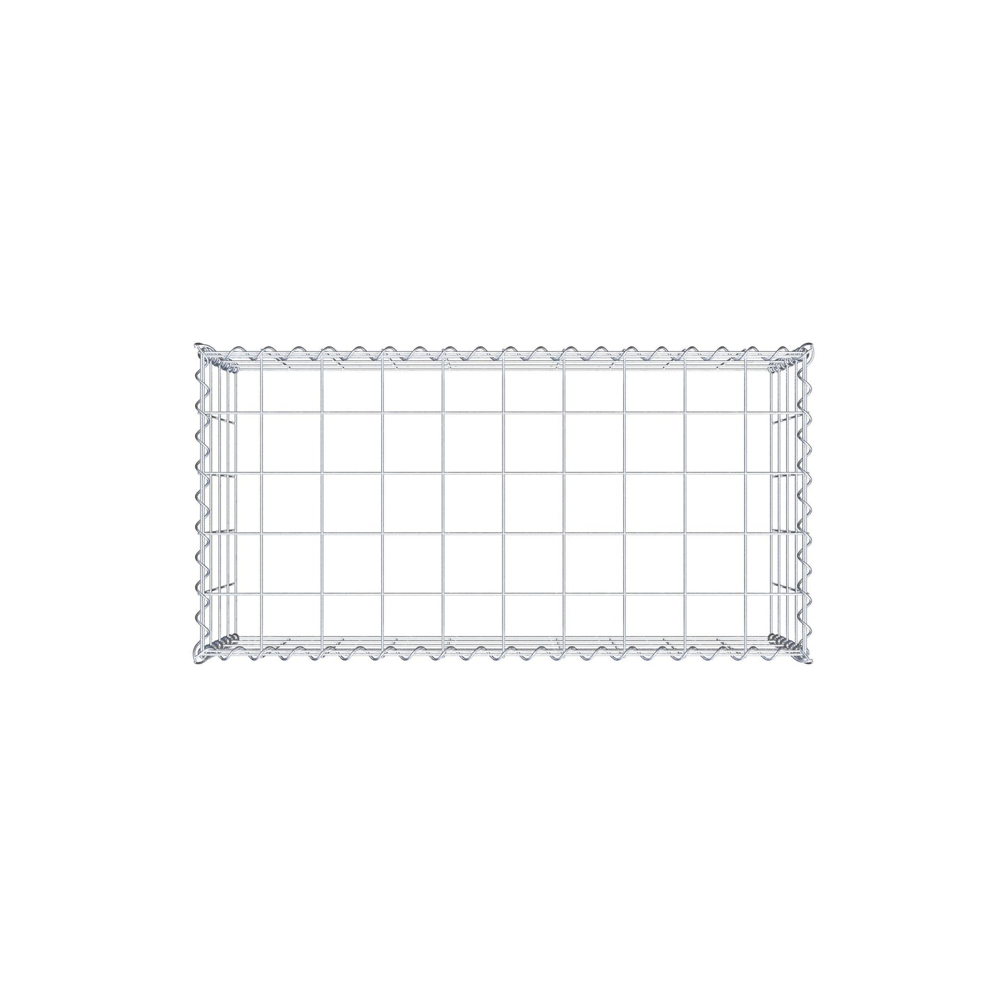 Anbaugabione Typ 3 100 cm x 40 cm x 50 cm (L x H x T), Maschenweite 10 cm x 10 cm, Spirale