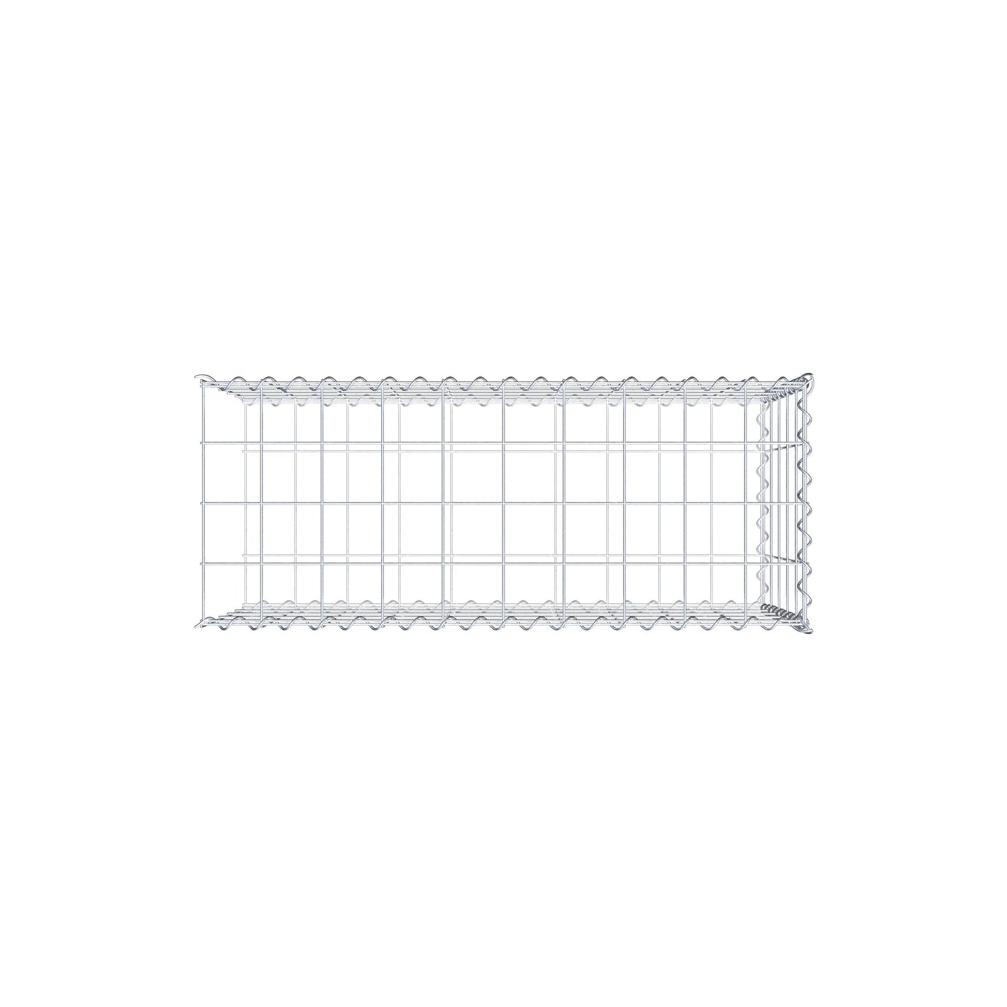 Anbaugabione Typ 2 100 cm x 50 cm x 40 cm (L x H x T), Maschenweite 10 cm x 10 cm, Spirale
