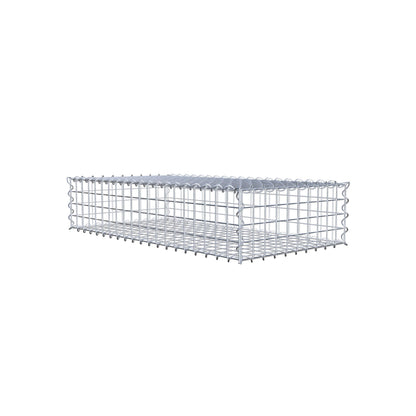Gabion 100 cm x 20 cm x 50 cm (L x H x P), mailles 5 cm x 5 cm, spirale
