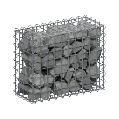 Gabion 50 cm x 40 cm x 20 cm (L x H x D), mesh size 5 cm x 5 cm, spiral