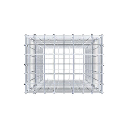 Gabion 100 cm x 40 cm x 30 cm (L x H x P), mailles 5 cm x 5 cm, anneau en C