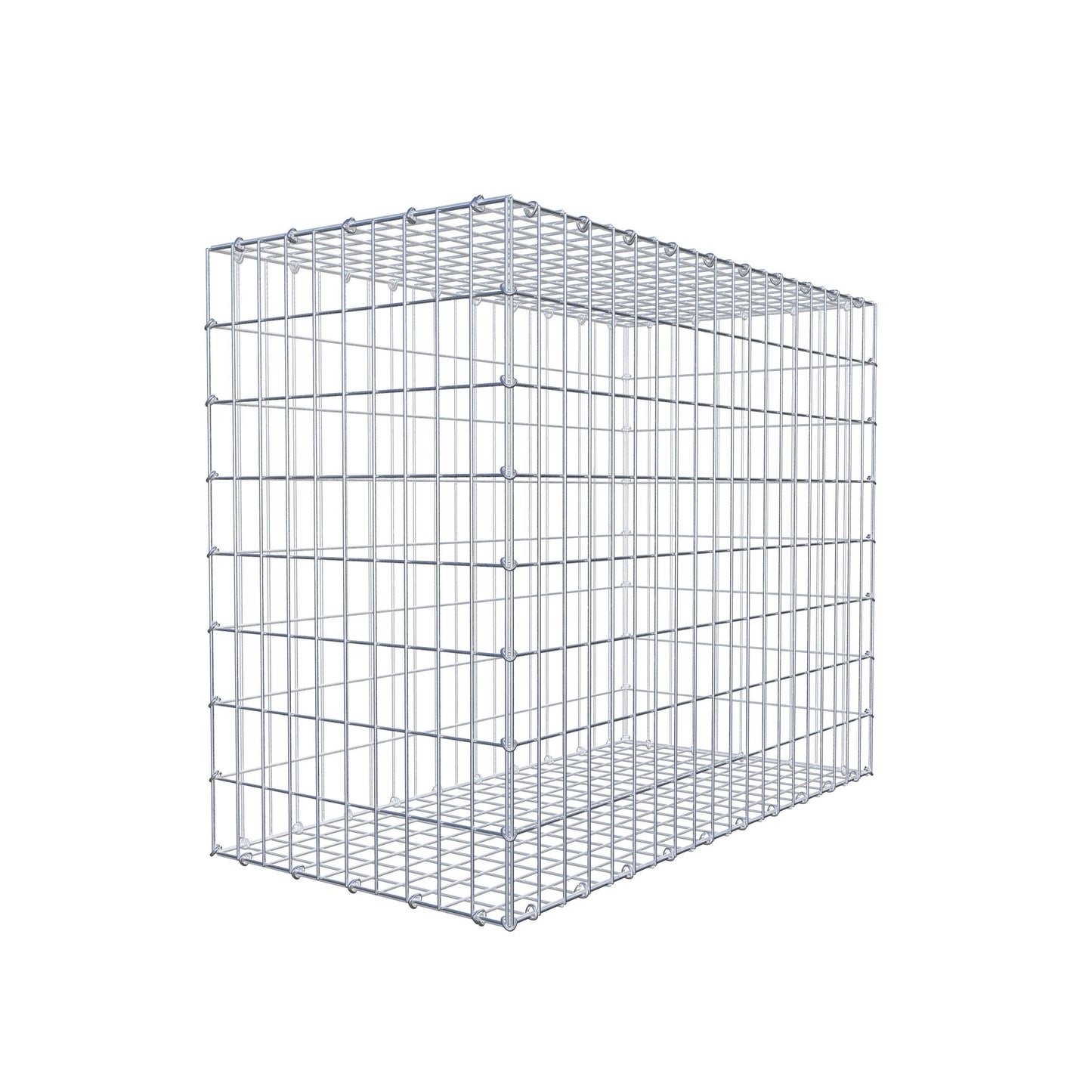 Gabione 100 cm x 80 cm x 50 cm (L x H x T), Maschenweite 5 cm x 10 cm, C-Ring