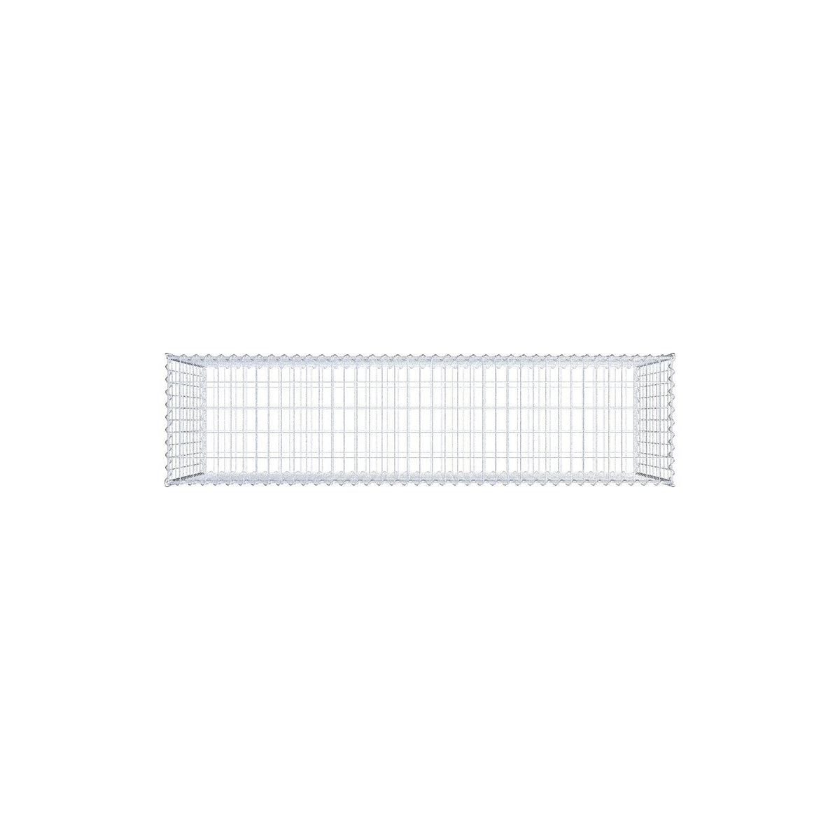 Gabion 200 cm x 100 cm x 50 cm (L x H x D), mesh size 5 cm x 10 cm, spiral