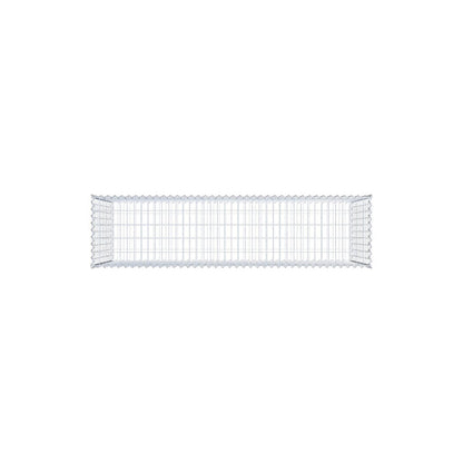 Gabion 200 cm x 100 cm x 50 cm (L x H x D), mesh size 5 cm x 10 cm, spiral
