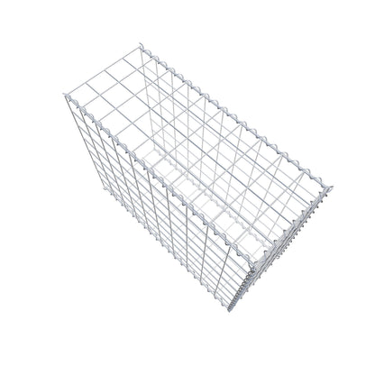 Anbaugabione Typ 2 100 cm x 80 cm x 40 cm (L x H x T), Maschenweite 10 cm x 10 cm, Spirale