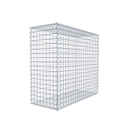 Gabion 100 cm x 90 cm x 40 cm (L x H x D), mesh size 5 cm x 5 cm, spiral