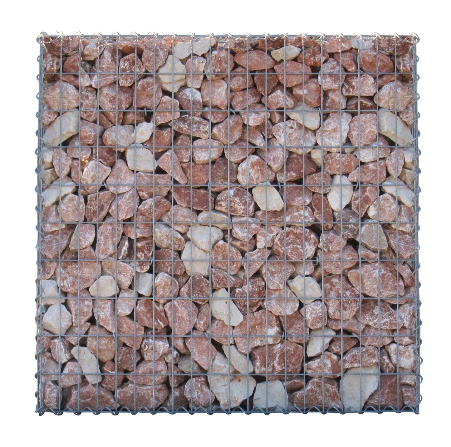 Gavión 100 cm x 100 cm x 30 cm (L x A x P), luz de malla 5 cm x 10 cm, anillo en C