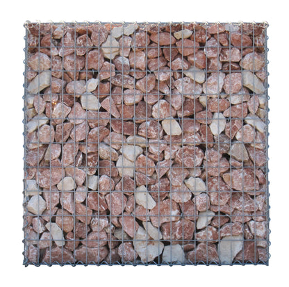 Gavión 100 cm x 100 cm x 30 cm (L x A x P), luz de malla 5 cm x 10 cm, anillo en C
