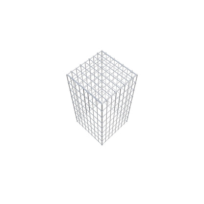 Gabião Tipo 3 80 cm x 40 cm x 40 cm (C x A x P), malhagem 5 cm x 10 cm, anel C