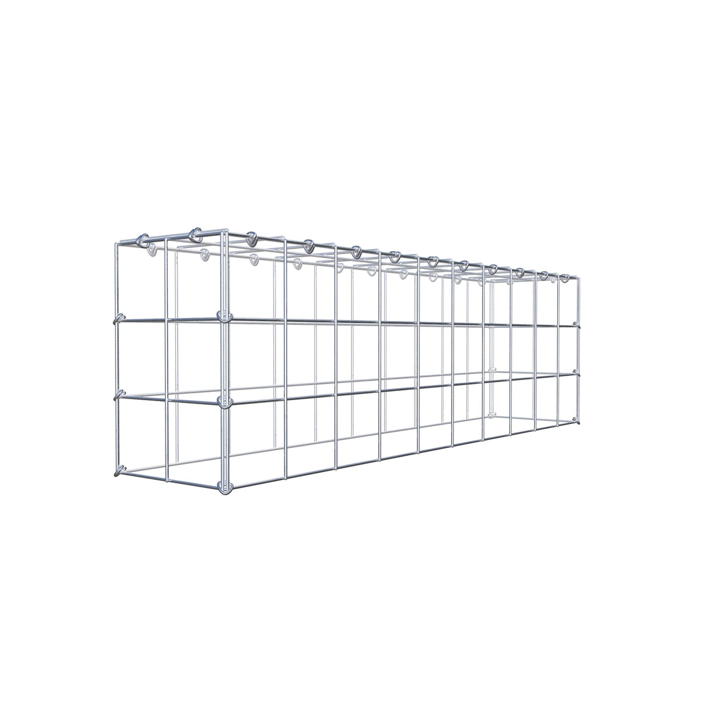 Gabião Tipo 3 100 cm x 30 cm x 20 cm (C x A x P), malhagem 10 cm x 10 cm, anel C