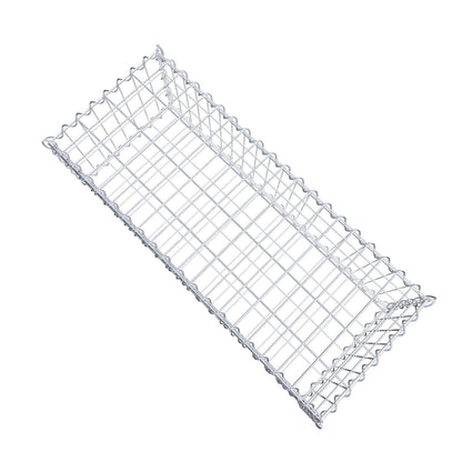 Gabião 100 cm x 30 cm x 40 cm (C x A x P), malhagem 5 cm x 10 cm, espiral