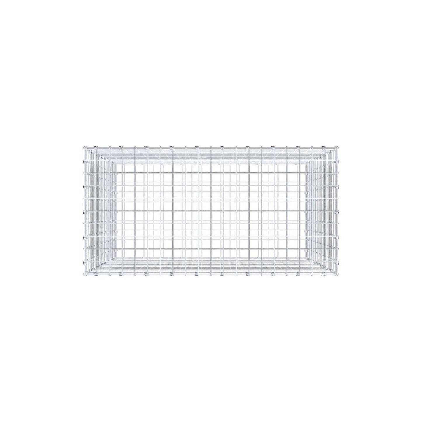Gabião 100 cm x 100 cm x 50 cm (C x A x P), malhagem 5 x 5 cm, anel espiral