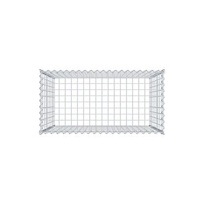 Gabião tipo 3 100 cm x 90 cm x 50 cm (C x A x P), malhagem 5 cm x 10 cm, espiral