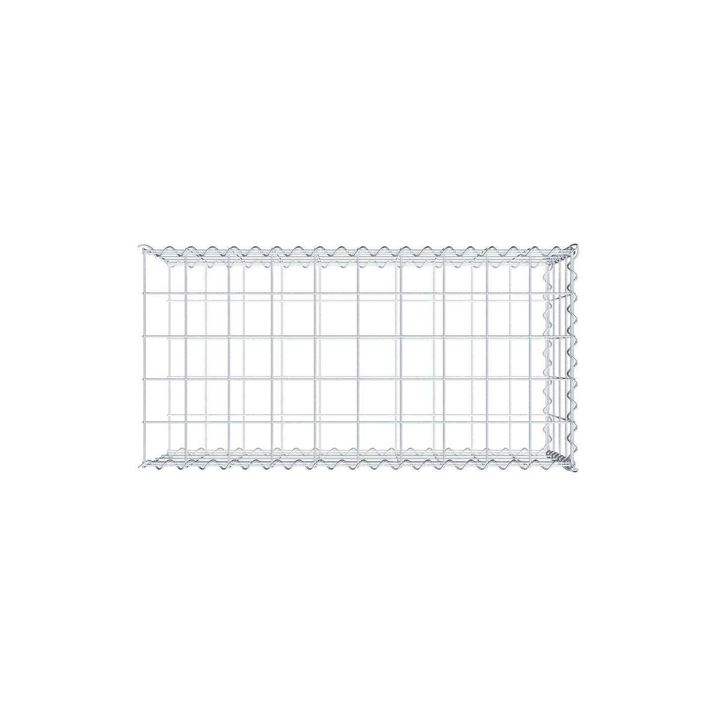 Gavión adicional tipo 2 100 cm x 40 cm x 50 cm (L x A x P), malla 10 cm x 10 cm, en espiral