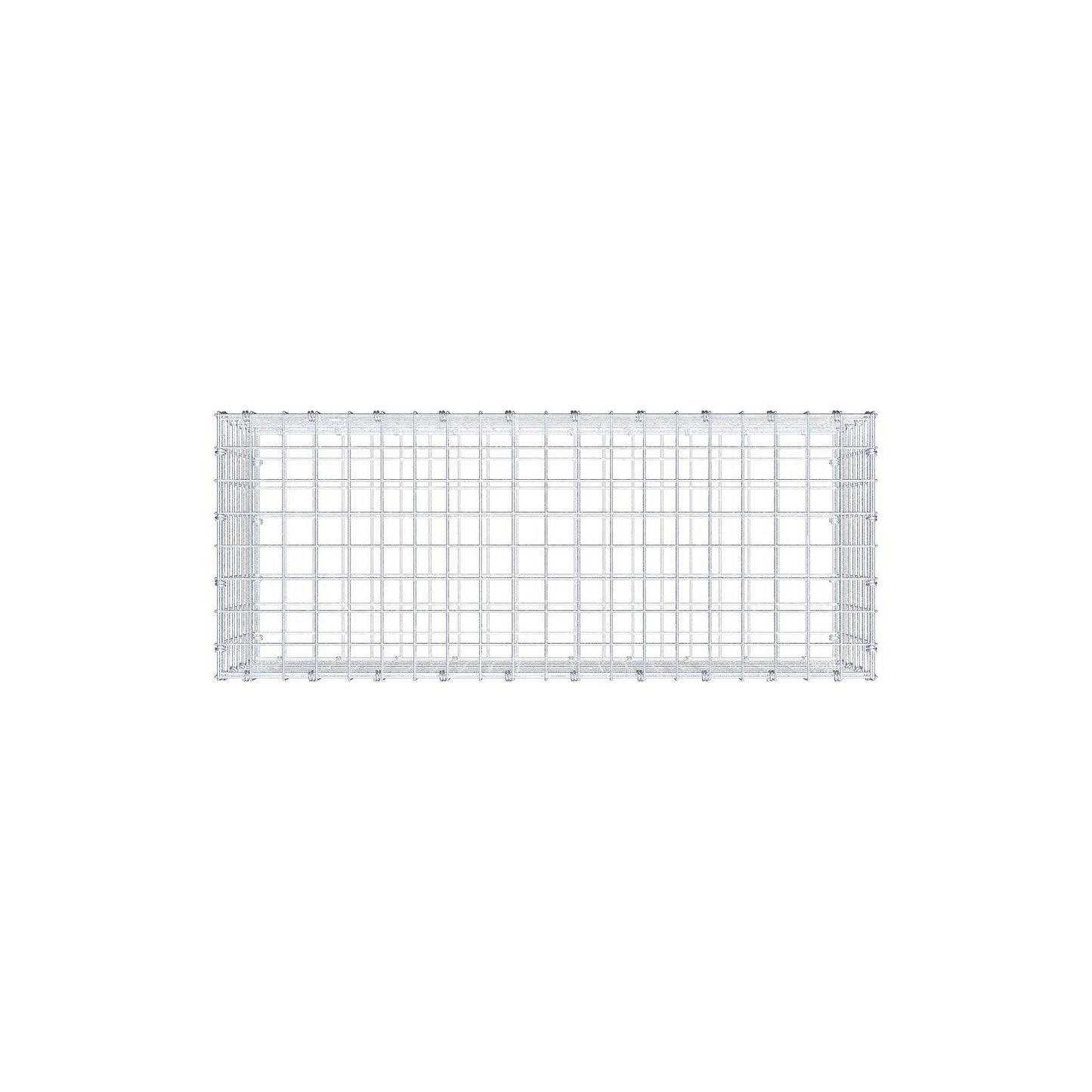 Gabione 100 cm x 40 cm x 40 cm (L x H x T), Maschenweite 5 x 5 cm, Spiralring