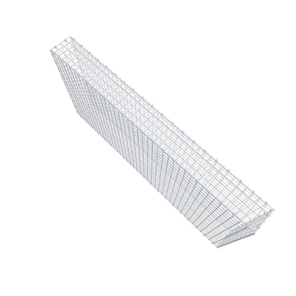 Gabion 200 cm x 100 cm x 20 cm (L x H x P), mailles 5 x 5 cm, anneau en spirale