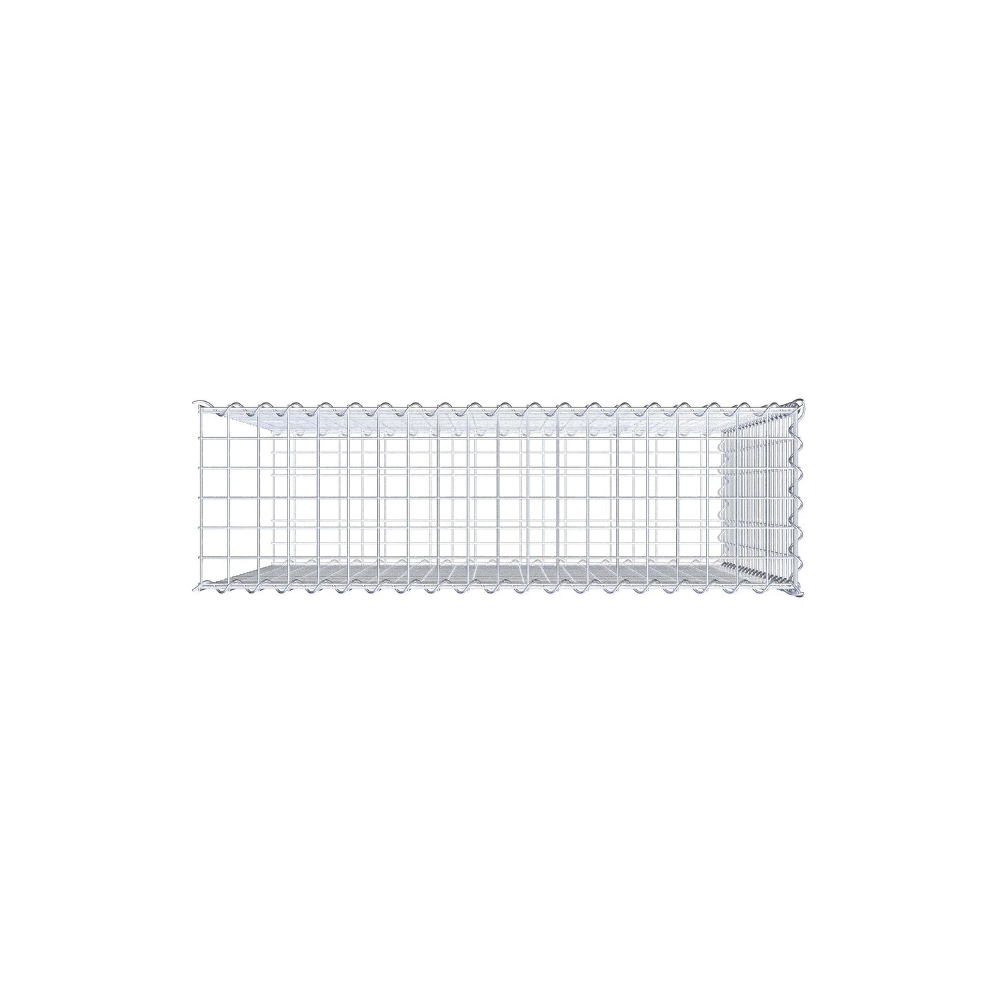 Gavión complementario tipo 2 100 cm x 100 cm x 30 cm (L x A x P), malla 5 cm x 5 cm, espiral