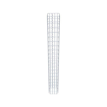 Columna rectangular de gaviones galvanizados en caliente, 22 cm x 22 cm, 200 cm de altura, MW 5 cm x 10 cm