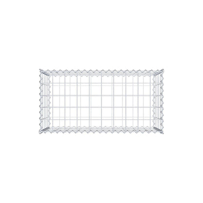 Set di 2 gabbioni 100 cm x 50 cm x 50 cm (L x H x P), maglia 10 x 10 cm, spirale