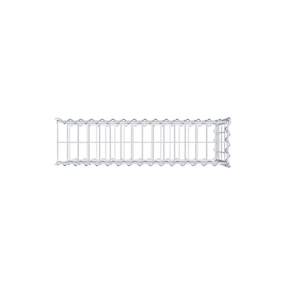 Monteret gabion type 2 80 cm x 40 cm x 20 cm (L x H x D), maskestørrelse 5 cm x 10 cm, spiral