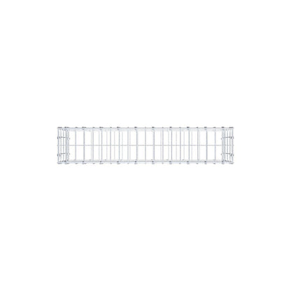 Gabião 100 cm x 40 cm x 20 cm (C x A x P), malhagem 5 x 10 cm, anel espiral