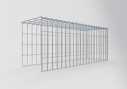 Opvokset gabion type 4 100 cm x 40 cm x 30 cm (L x H x D), maskestørrelse 5 cm x 10 cm, spiral