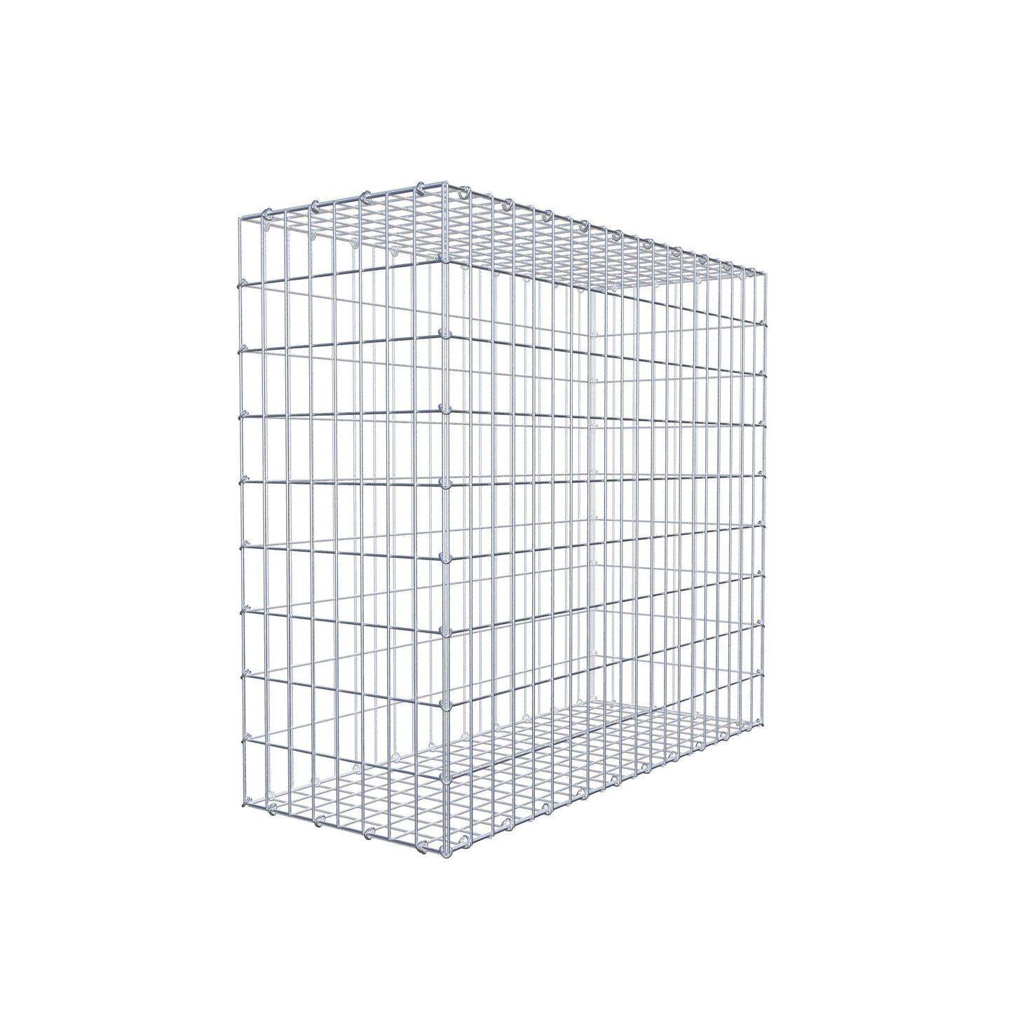 Gabião 100 cm x 90 cm x 40 cm (C x A x P), malhagem 5 cm x 10 cm, anel C