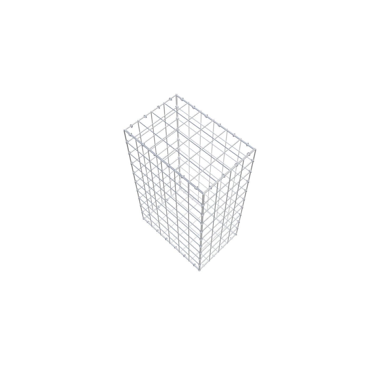 Gabion 100 cm x 60 cm x 40 cm (L x H x P), mailles 10 cm x 10 cm, anneau en C