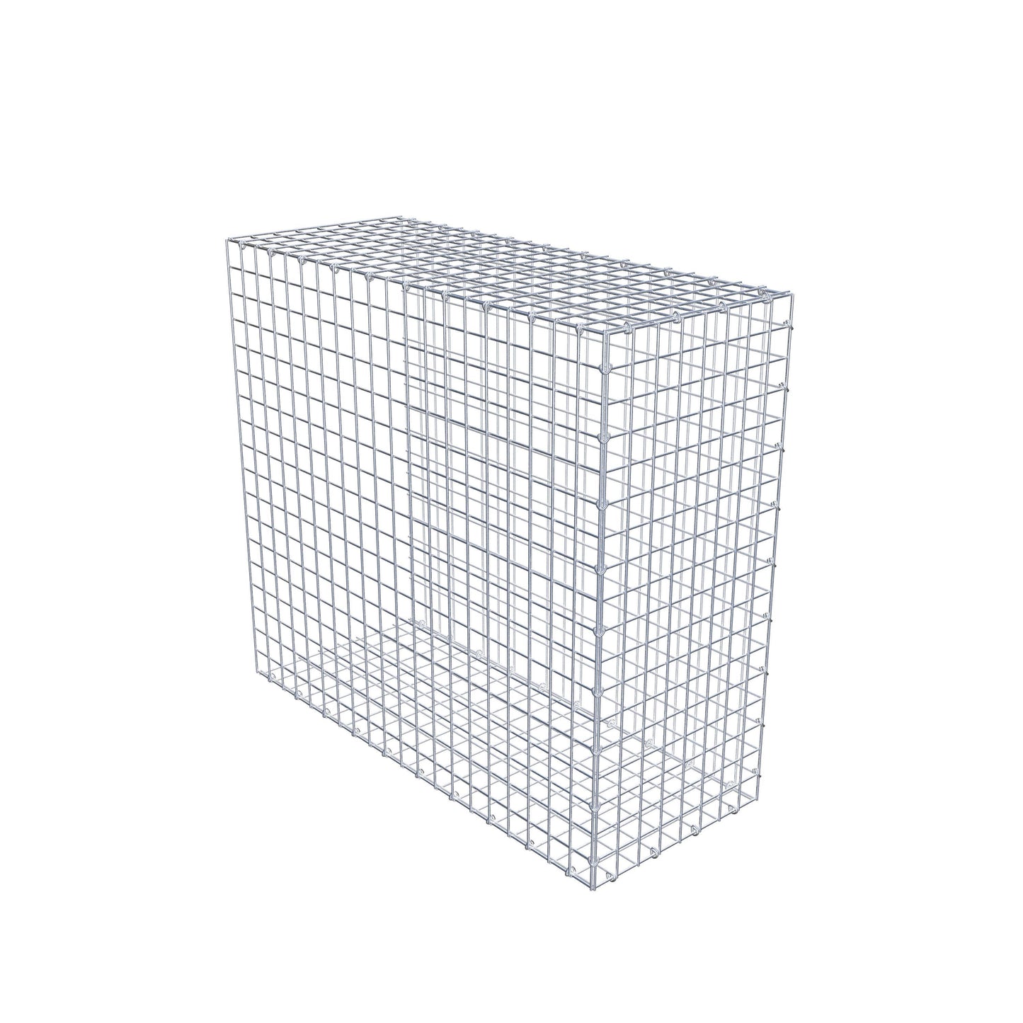 Gavión complementario de tipo 2 100 cm x 90 cm x 40 cm (largo x alto x fondo), malla 5 cm x 5 cm, anillo en C