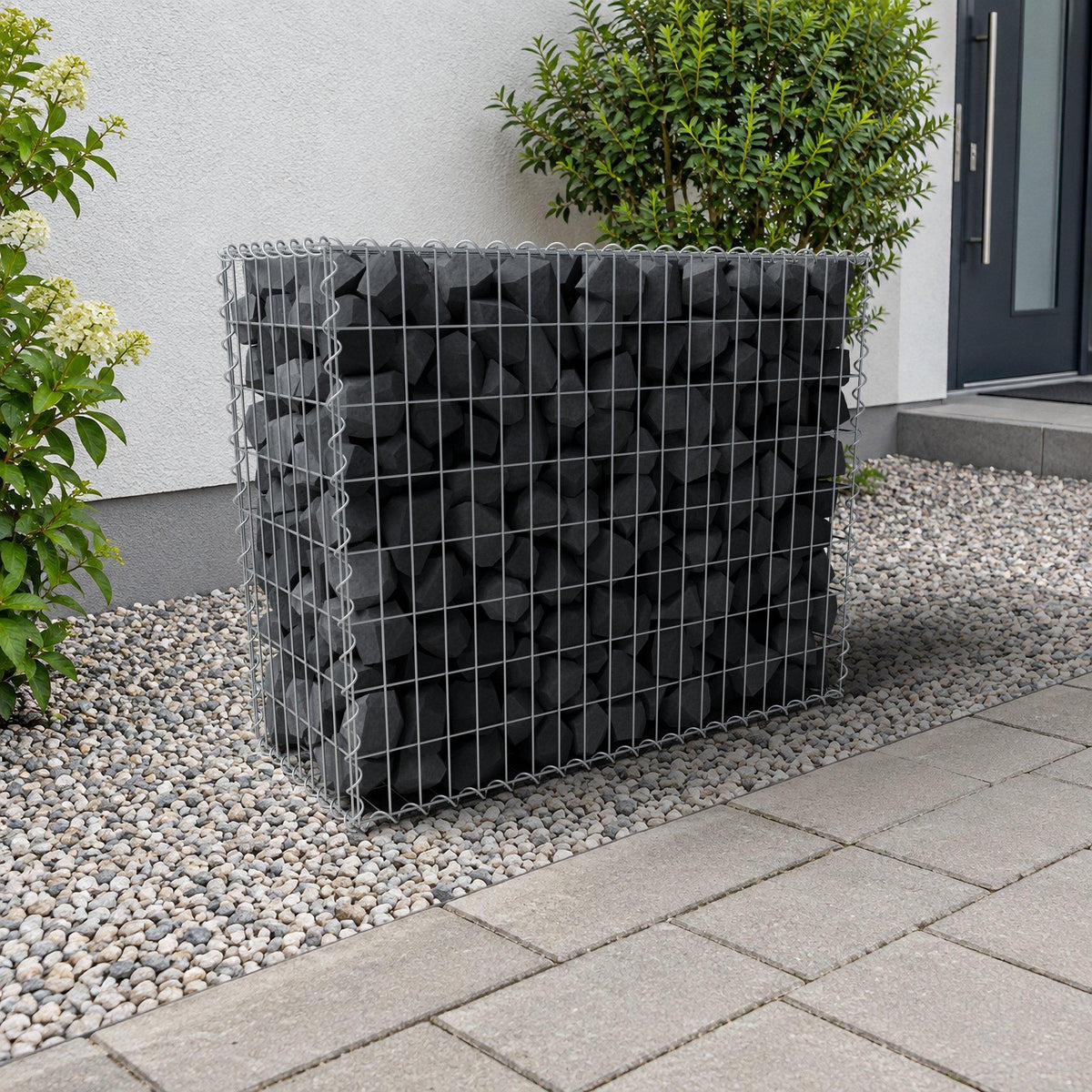 Gabbione 100 cm x 80 cm x 40 cm (L x H x P), maglia 5 cm x 10 cm, spirale