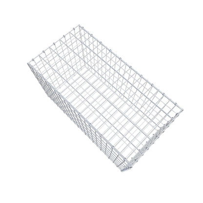 Gabbione 100 cm x 60 cm x 50 cm (L x H x P), maglia 5 x 10 cm, anello a spirale