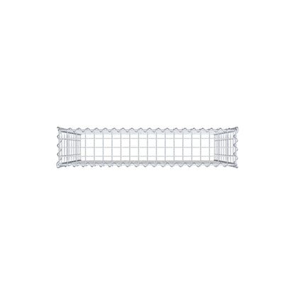 Gabião tipo 3 100 cm x 100 cm x 20 cm (C x A x P), malhagem 5 cm x 10 cm, espiral