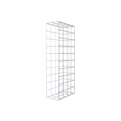 Mounted gabion type 2 100 cm x 40 cm x 20 cm (L x H x D), mesh size 10 cm x 10 cm, C-ring