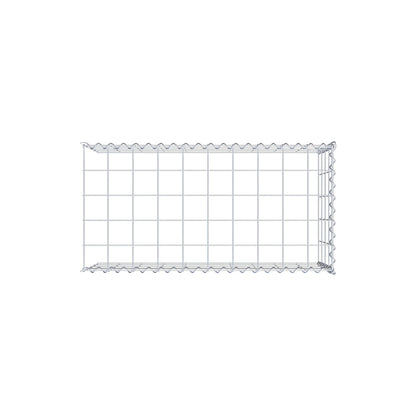 Opvokset gabion type 4 100 cm x 40 cm x 50 cm (L x H x D), maskestørrelse 10 cm x 10 cm, spiral