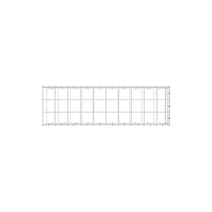 Fästbar gabion typ 2 100 cm x 20 cm x 30 cm (L x H x D), maskstorlek 10 cm x 10 cm, C-ring