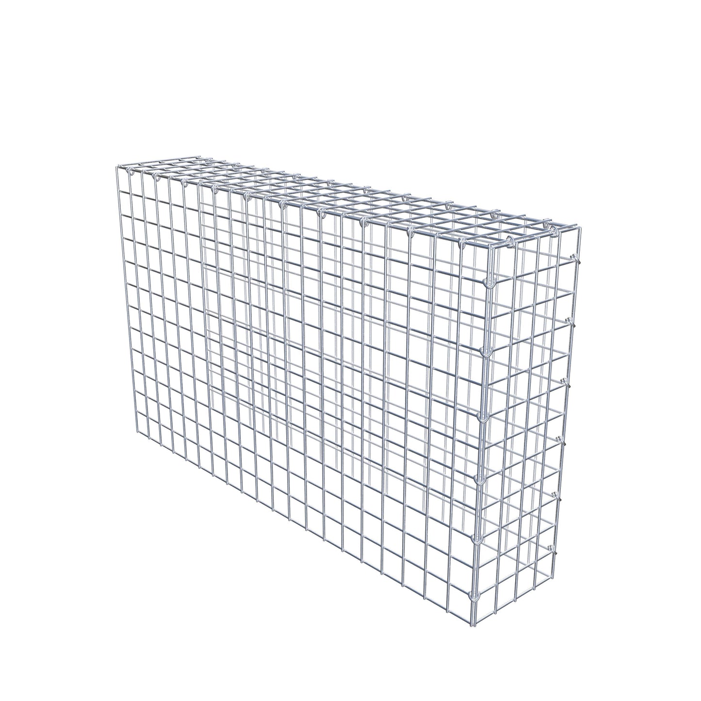 Gavión complementario de tipo 4 100 cm x 60 cm x 20 cm (L x A x P), malla 5 cm x 5 cm, anillo en C