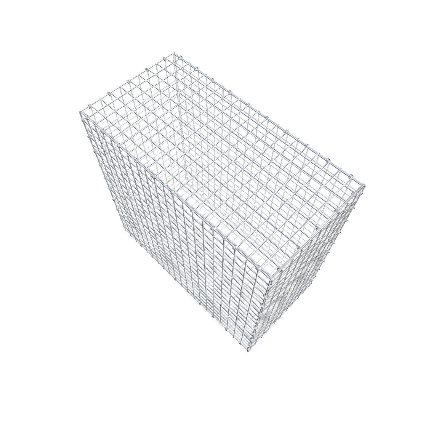 Gabião 100 cm x 100 cm x 50 cm (C x A x P), malhagem 5 x 5 cm, anel espiral