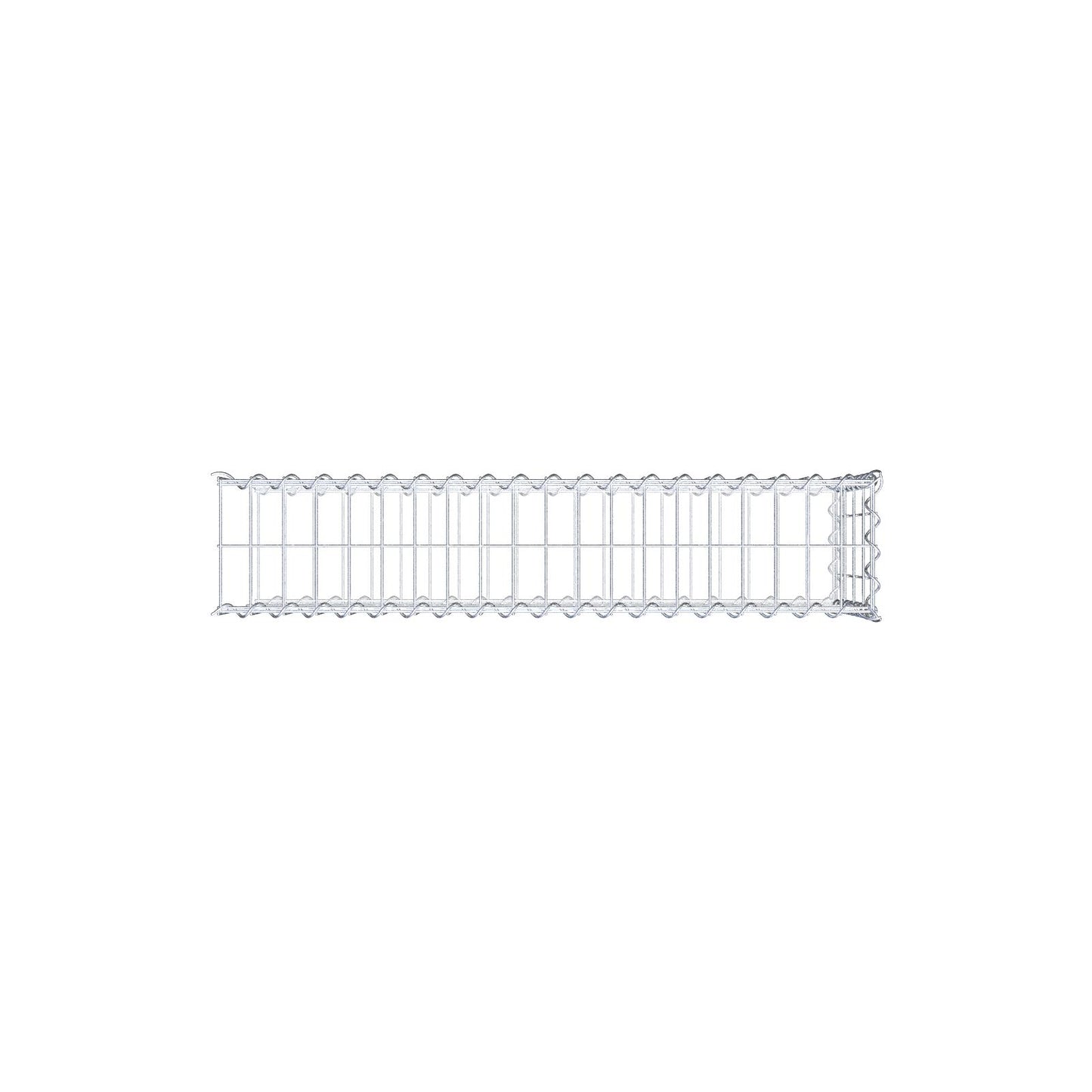 Gabbione aggiuntivo tipo 2 100 cm x 40 cm x 20 cm (L x H x P), dimensione maglia 5 cm x 10 cm, a spirale