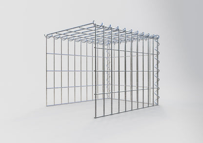 Grown-on gabion type 4 50 cm x 40 cm x 40 cm (L x H x D), mesh size 5 cm x 10 cm, spiral