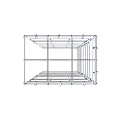 Extra gabion typ 4 100 cm x 30 cm x 20 cm (L x H x D), maskstorlek 10 cm x 10 cm, C-ring