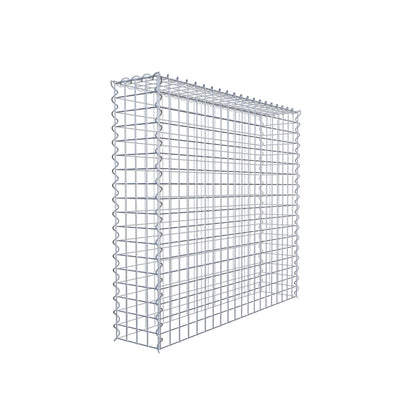 Gabion rapporté type 3 100 cm x 90 cm x 20 cm (L x H x P), mailles 5 cm x 5 cm, spirale
