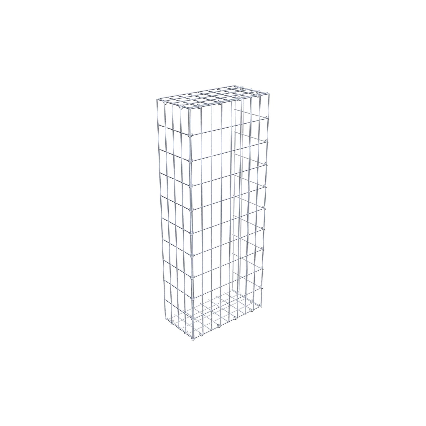 Anbaugabione Typ 2 100 cm x 20 cm x 40 cm, Maschenweite 5 cm x 10 cm, C-Ring