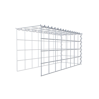 Gabião tipo 4 80 cm x 40 cm x 30 cm (C x A x P), malhagem 10 cm x 10 cm, espiral
