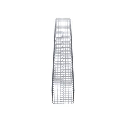 Gabionensäule eckig 37 cm x 37 cm, 230 cm Höhe, MW 5 cm x 5 cm