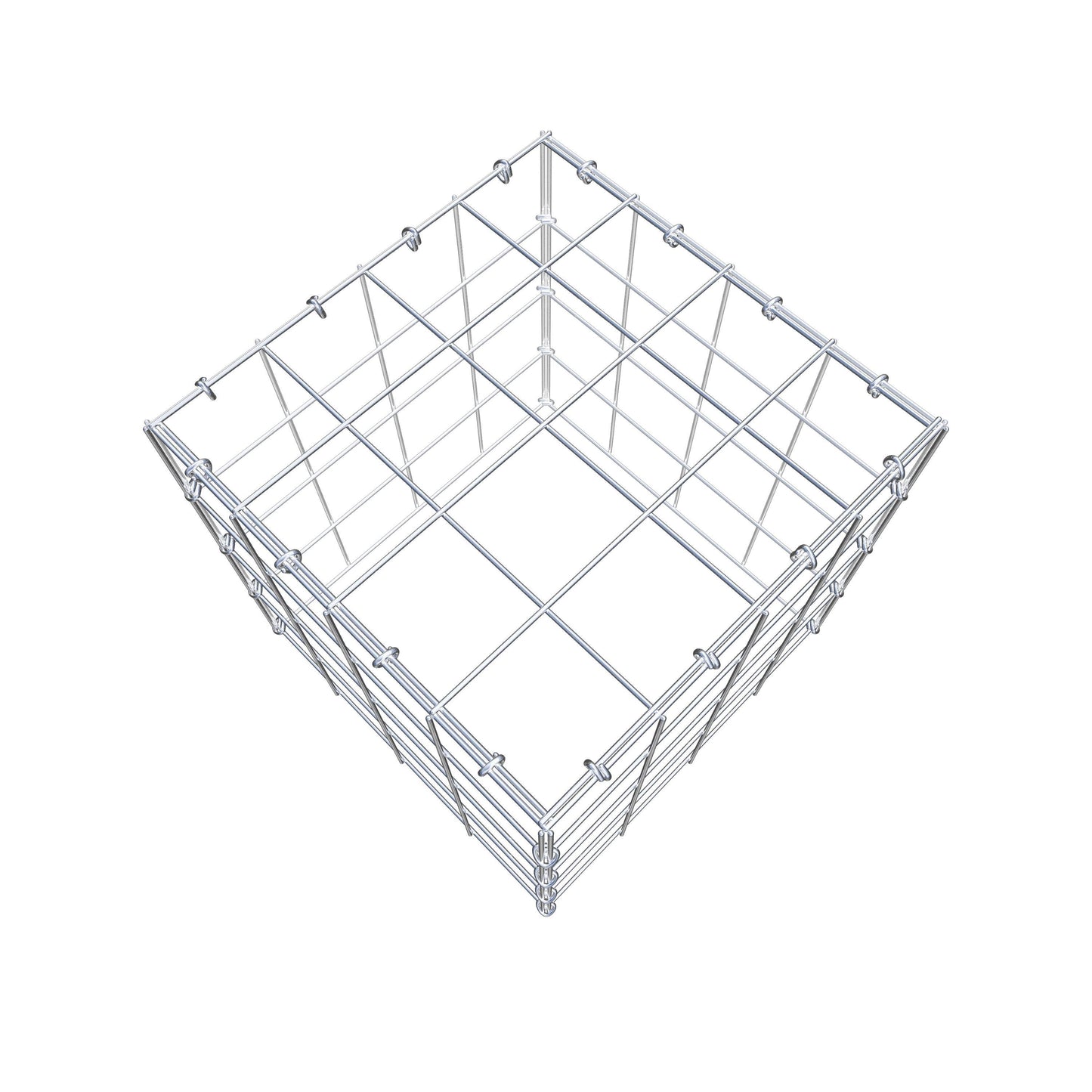 Fourche rapportée type 3 40 cm x 40 cm x 40 cm (L x H x P), mailles 10 cm x 10 cm, anneau C