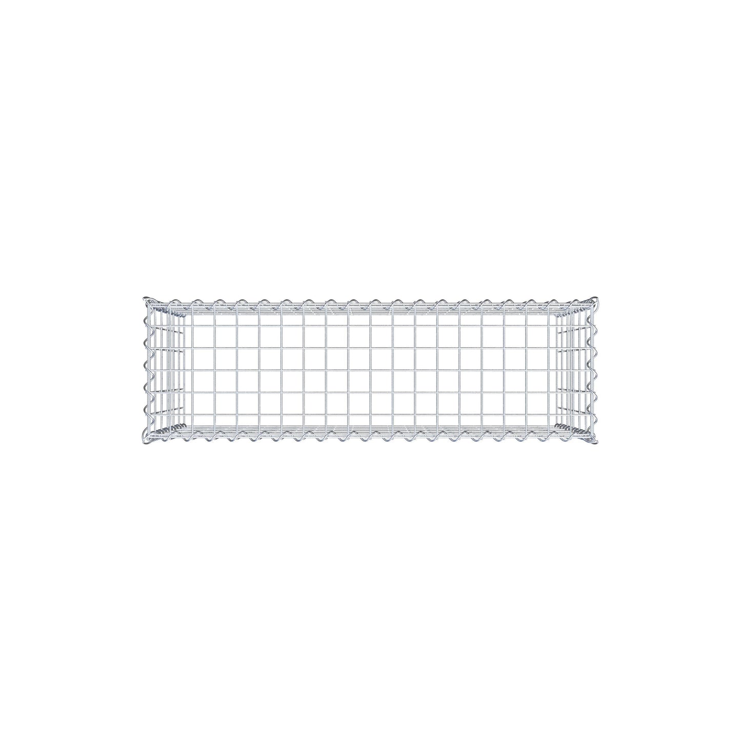 Gabião Tipo 3 100 cm x 60 cm x 30 cm (C x A x P), malhagem 5 cm x 10 cm, espiral