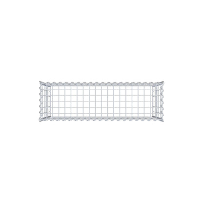 Gabião Tipo 3 100 cm x 60 cm x 30 cm (C x A x P), malhagem 5 cm x 10 cm, espiral