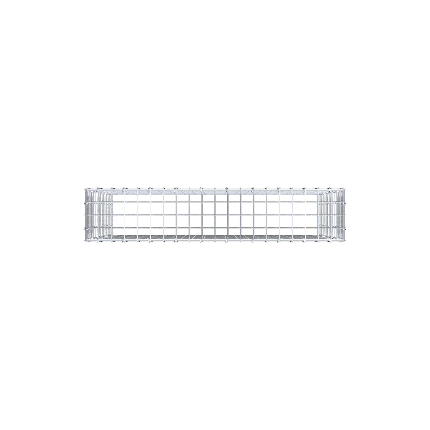 Anbaugabione Typ 3 100 cm x 80 cm x 20 cm (L x H x T), Maschenweite 5 cm x 5 cm, C-Ring
