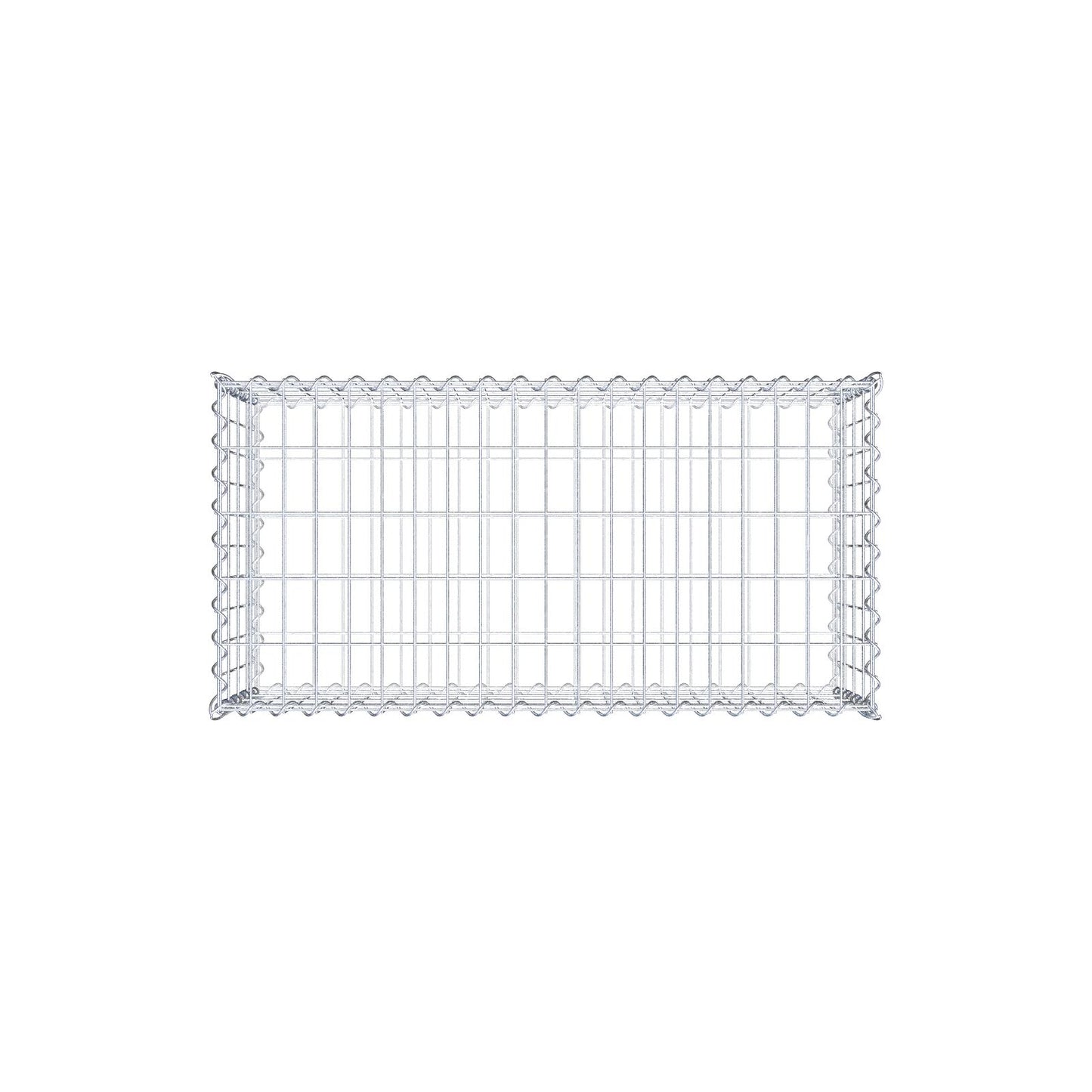Gabião 100 cm x 40 cm x 50 cm (C x A x P), malhagem 5 cm x 10 cm, espiral